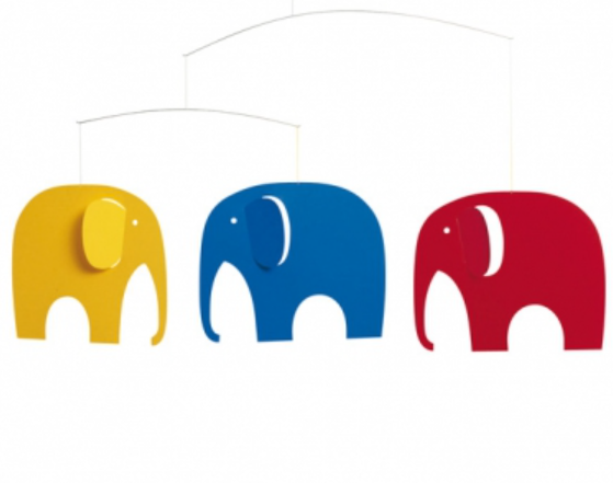 Flensted Mobile med elefanter