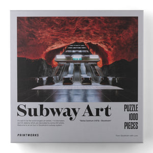 Puslespil Subway Art - Red ceiling
